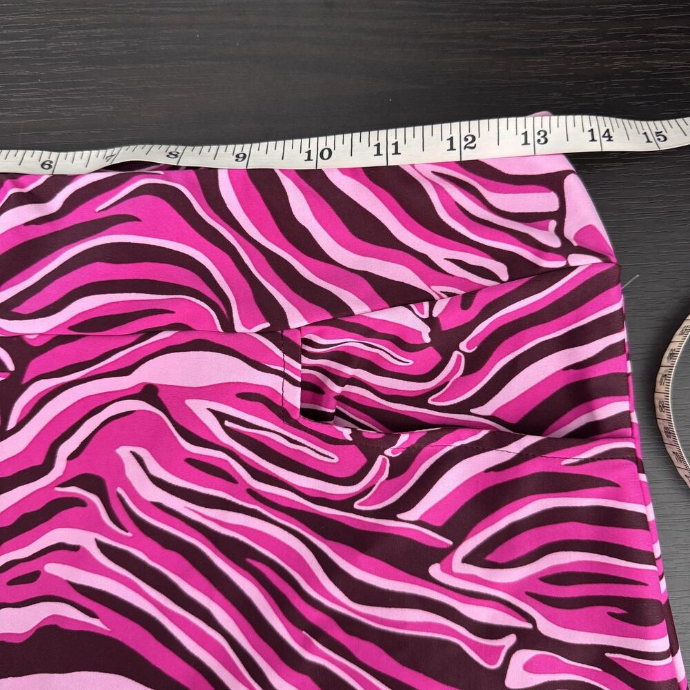 Jude Connally Skort Womens XS Pink Zebra Print Pull On Golf Tennis Pickleball - Picture 8 of 10